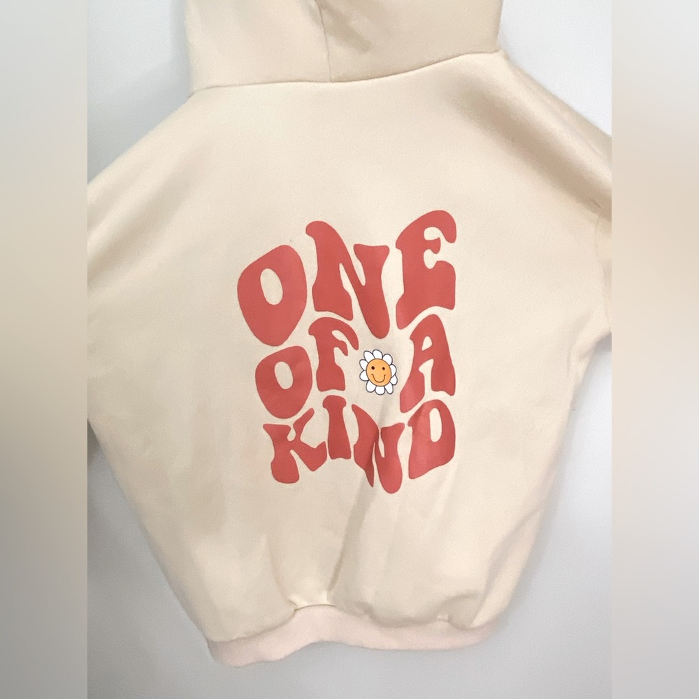“One of a Kind” Beige Hoddie